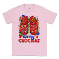 Bubblegum Pink Merry crocmas Classic Tee - NancyCooperArtShop