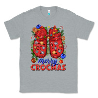 Heather Grey Merry crocmas Classic Tee - NancyCooperArtShop
