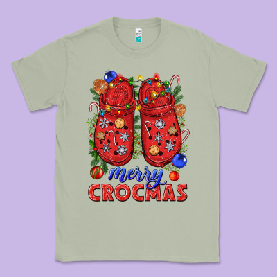 Merry Crocmas Classic Tee Designed By Nancycooperartshop