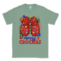 Sage Merry crocmas Classic Tee - NancyCooperArtShop