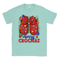 Seafoam Merry crocmas Classic Tee - NancyCooperArtShop