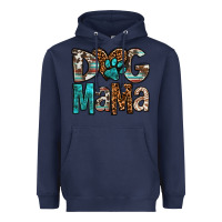Navy dog mama Heavyweight Hoodie - OliviaCreatesArt