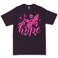 Plum hope breast cancer butterfly Premium Tee - Jasminsmagicworld
