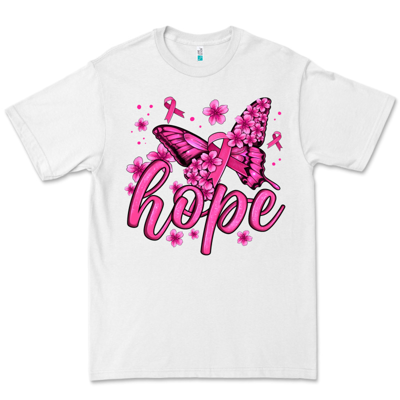 Hope Breast Cancer Butterfly Premium Tee by Jasminsmagicworld | Teevron