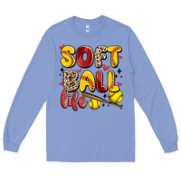 Colony Blue softball life Long Sleeve Tee - Artiststas