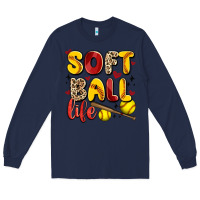 Navy softball life Long Sleeve Tee - Artiststas