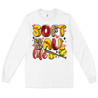 White softball life Long Sleeve Tee - Artiststas