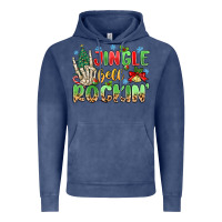 Vintage Denim jingle bell rockin' Vintage Hoodie - MaliasSmallBusiness