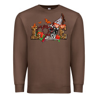 Chestnut western love for cowgirls olivia Premium Sweatshirt - OliviaCreatesArt