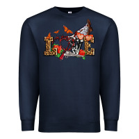 Navy western love for cowgirls olivia Premium Sweatshirt - OliviaCreatesArt