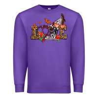 Purple western love for cowgirls olivia Premium Sweatshirt - OliviaCreatesArt