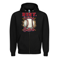 Black Busy raising ballers Zipper Hoodie - HowdyJamesFarm