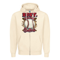 Sandshell Busy raising ballers Zipper Hoodie - HowdyJamesFarm