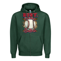 Sports Green Busy raising ballers Zipper Hoodie - HowdyJamesFarm