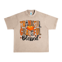 French Oak Thankful Grateful Blessed Urban Heavy Tee - MaliasSmallBusiness
