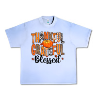 Grape Ice Thankful Grateful Blessed Urban Heavy Tee - MaliasSmallBusiness