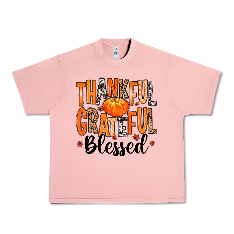 Thankful Grateful Blessed Urban Heavy Tee by MaliasSmallBusiness | Teevron