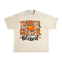 Sandshell Thankful Grateful Blessed Urban Heavy Tee - MaliasSmallBusiness