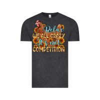 Vintage Black relax we all crazy it s not competition Vintage Tee - MaliasSmallBusiness