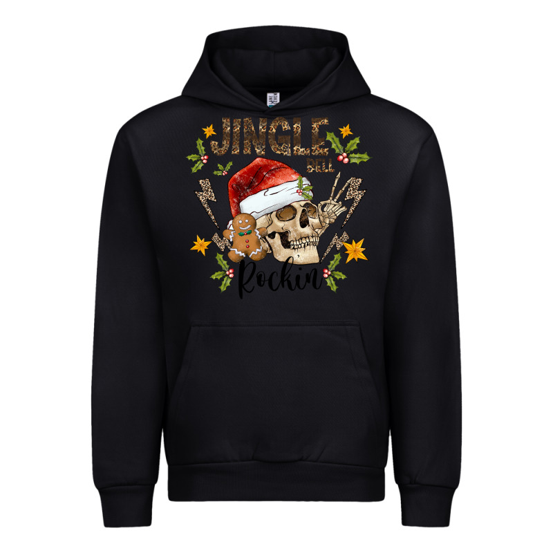 Jingle Bell Rock Black Urban Hoodie by CowhideDigitalArt | Teevron