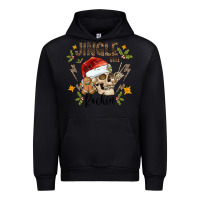 Black jingle bell rock black Urban Hoodie - CowhideDigitalArt