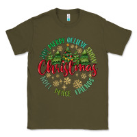 Army Green Christmas Vibes Classic Tee - MaliasSmallBusiness
