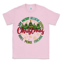 Bubblegum Pink Christmas Vibes Classic Tee - MaliasSmallBusiness