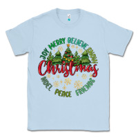Dusty Blue Christmas Vibes Classic Tee - MaliasSmallBusiness