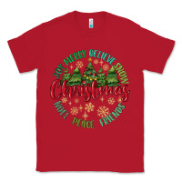 Red Christmas Vibes Classic Tee - MaliasSmallBusiness