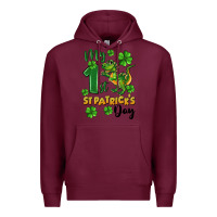 Burgundy My first St. Patrick's Day Premium Hoodie - CowGirlArtShop