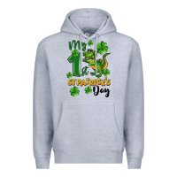 Heather Grey My first St. Patrick's Day Premium Hoodie - CowGirlArtShop