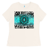 Bone gemstone cowhide Ladies Tee - AdoDesignShop
