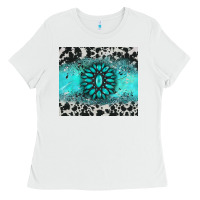 White gemstone cowhide Ladies Tee - AdoDesignShop