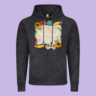 School Your Text Here Vintage Hoodie Designed By Nancycooperartshop
