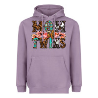 Lavender mom of twins Heavyweight Hoodie - OliviaCreatesArt