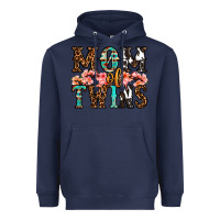 Navy mom of twins Heavyweight Hoodie - OliviaCreatesArt