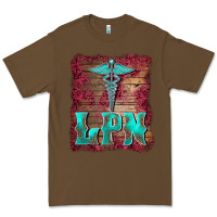 Cacao licensed practical nurse medical symbol  background Premium Tee - BarkalooDesign