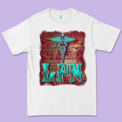 Licensed Practical Nurse Medical Symbol  Background Premium Tee Designed By Barkaloodesign