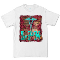 White licensed practical nurse medical symbol  background Premium Tee - BarkalooDesign