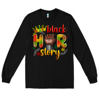 Black black her story Long Sleeve Tee - Artiststas