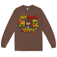 Chestnut black her story Long Sleeve Tee - Artiststas