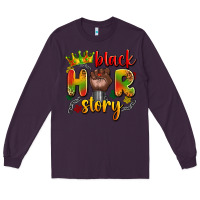 Plum black her story Long Sleeve Tee - Artiststas