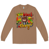 Toasted Coconut black her story Long Sleeve Tee - Artiststas