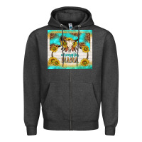 Charcoal Heather wranglin mama Zipper Hoodie - TumblerDesignByShophia