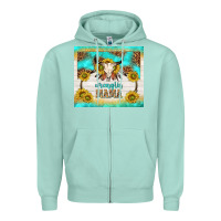 Seafoam wranglin mama Zipper Hoodie - TumblerDesignByShophia