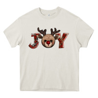 Joy Reindeer Heavy Core Tee | Teevron