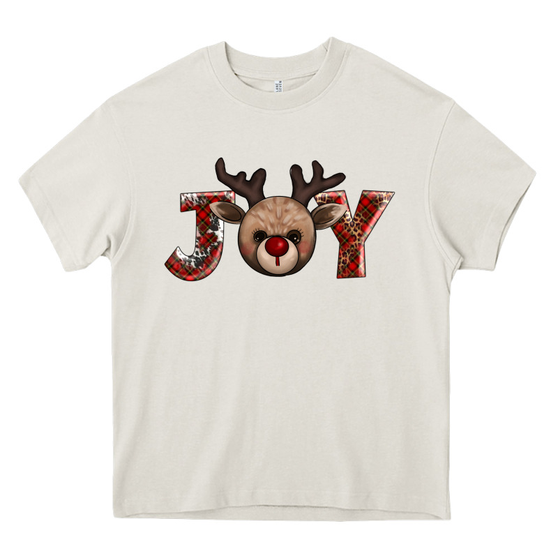 Joy Reindeer Heavy Core Tee by AdoDesignShop | Teevron