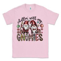 Bubblegum Pink Chillin With My Gnomies Classic Tee - CowhideDigitalArt
