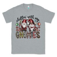 Heather Grey Chillin With My Gnomies Classic Tee - CowhideDigitalArt