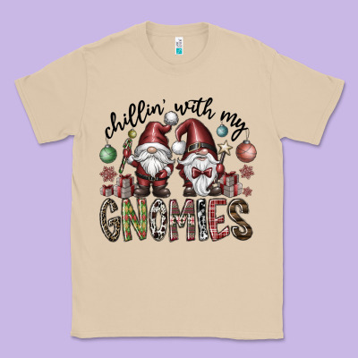 Chillin With My Gnomies Classic Tee Designed By Cowhidedigitalart